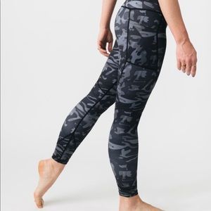 Zyia black and gray leggings.